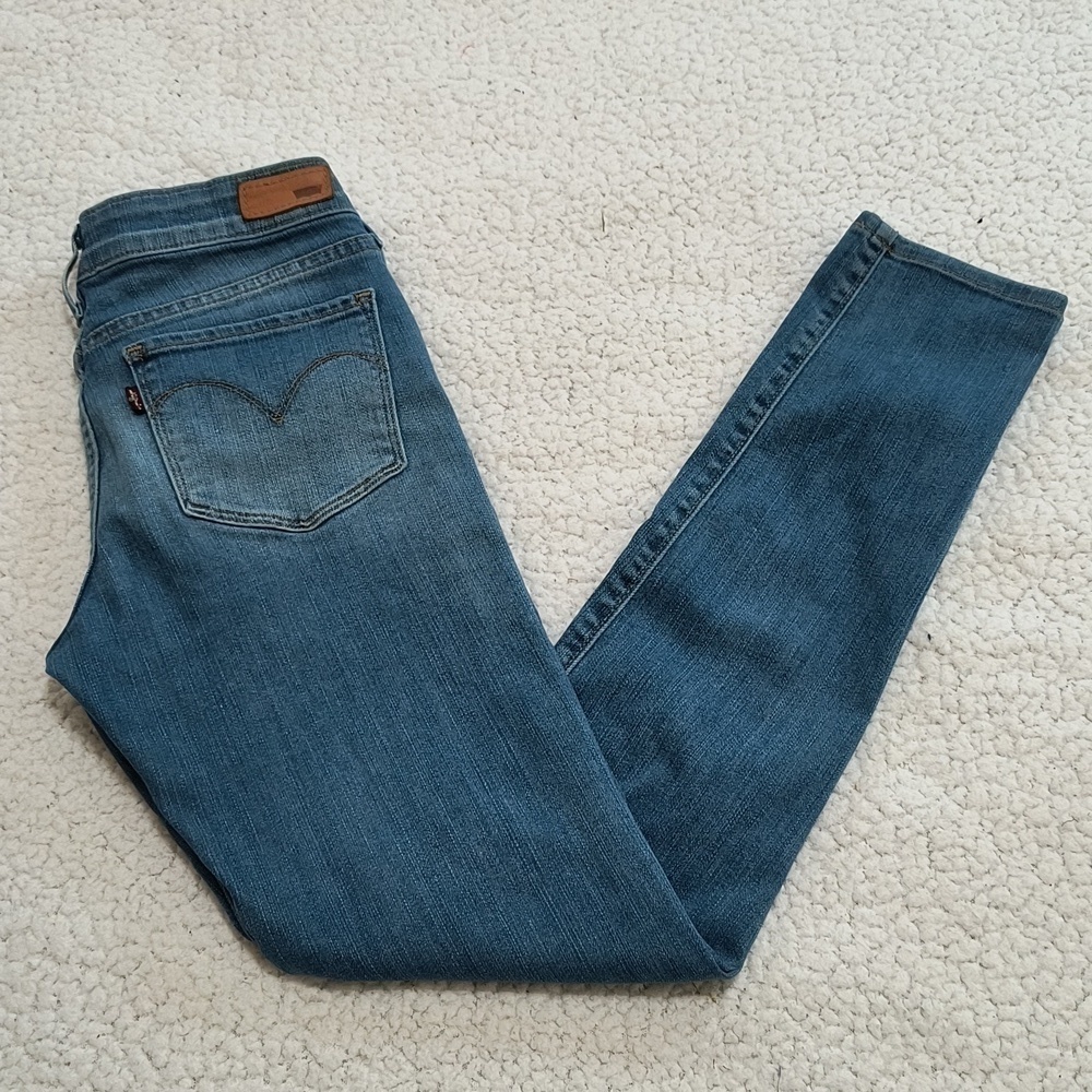 Levi's "Slight Curve" Mid Rise Skinny Jeans Size 25